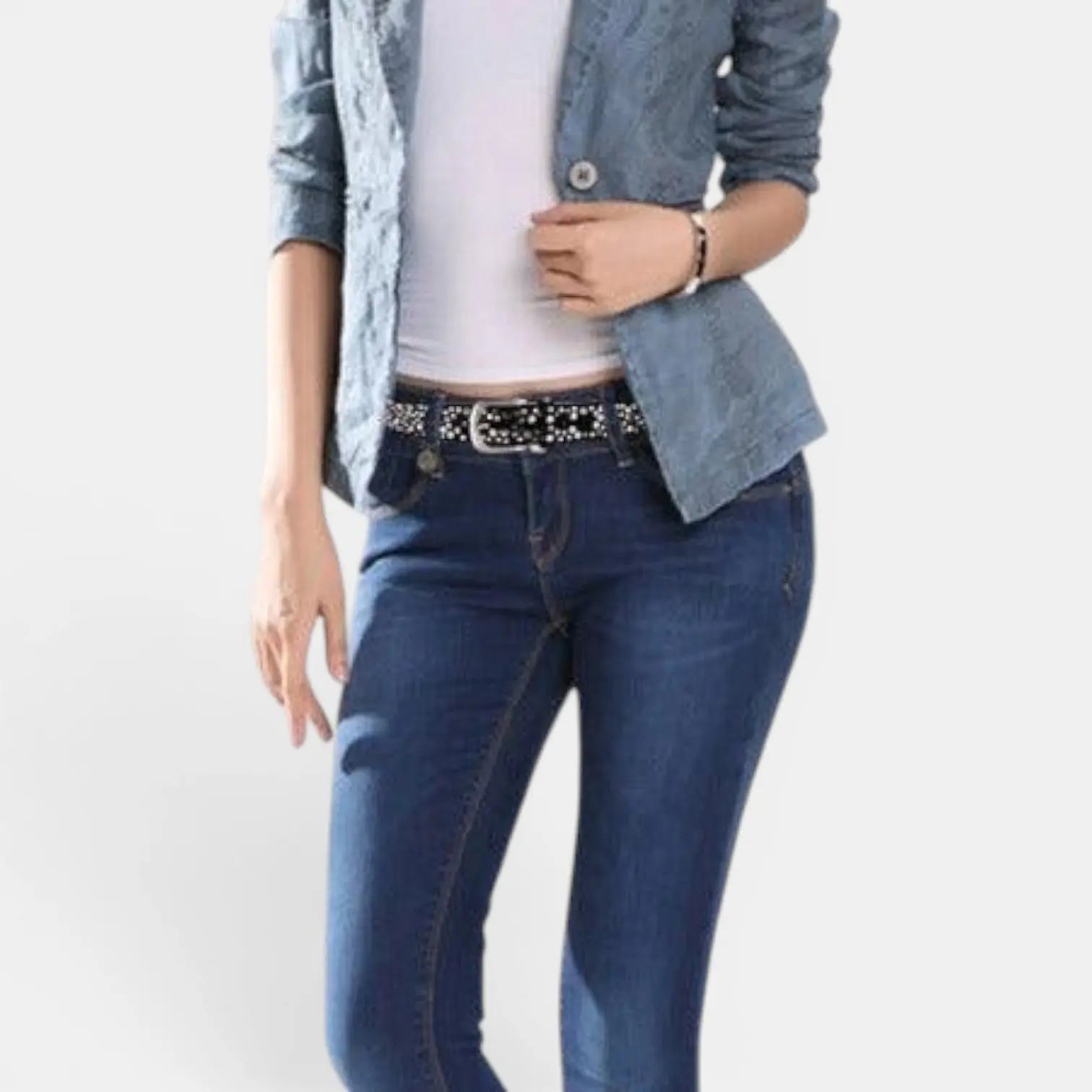 Ceinture Simili Vegan Femme Cloutée Rivets Boucle Ardillon | Clorvex La Maison de la Ceinture