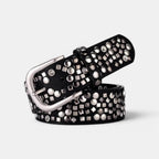 Ceinture Simili Vegan Femme Cloutée Rivets Boucle Ardillon | Clorvex La Maison de la Ceinture