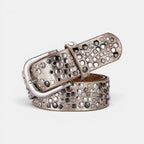 Ceinture Simili Vegan Femme Cloutée Rivets Boucle Ardillon | Clorvex La Maison de la Ceinture