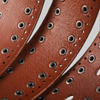 Ceinture Cuir Cloutée Perforée Femme Boucle Ardillon | Talvix La Maison de la Ceinture