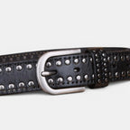 Ceinture Cuir Cloutée Perforée Femme Boucle Ardillon | Talvix La Maison de la Ceinture