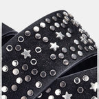 Ceinture Cloutée en Simili Vegan Femme Rivets Étoilés | Rilvex La Maison de la Ceinture