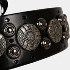 Ceinture Cloutée Cuir Homme Rivets Décorés Boucle Ardillon | Rikvox La Maison de la Ceinture