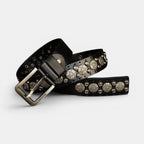 Ceinture Cloutée Cuir Homme Rivets Décorés Boucle Ardillon | Rikvox La Maison de la Ceinture
