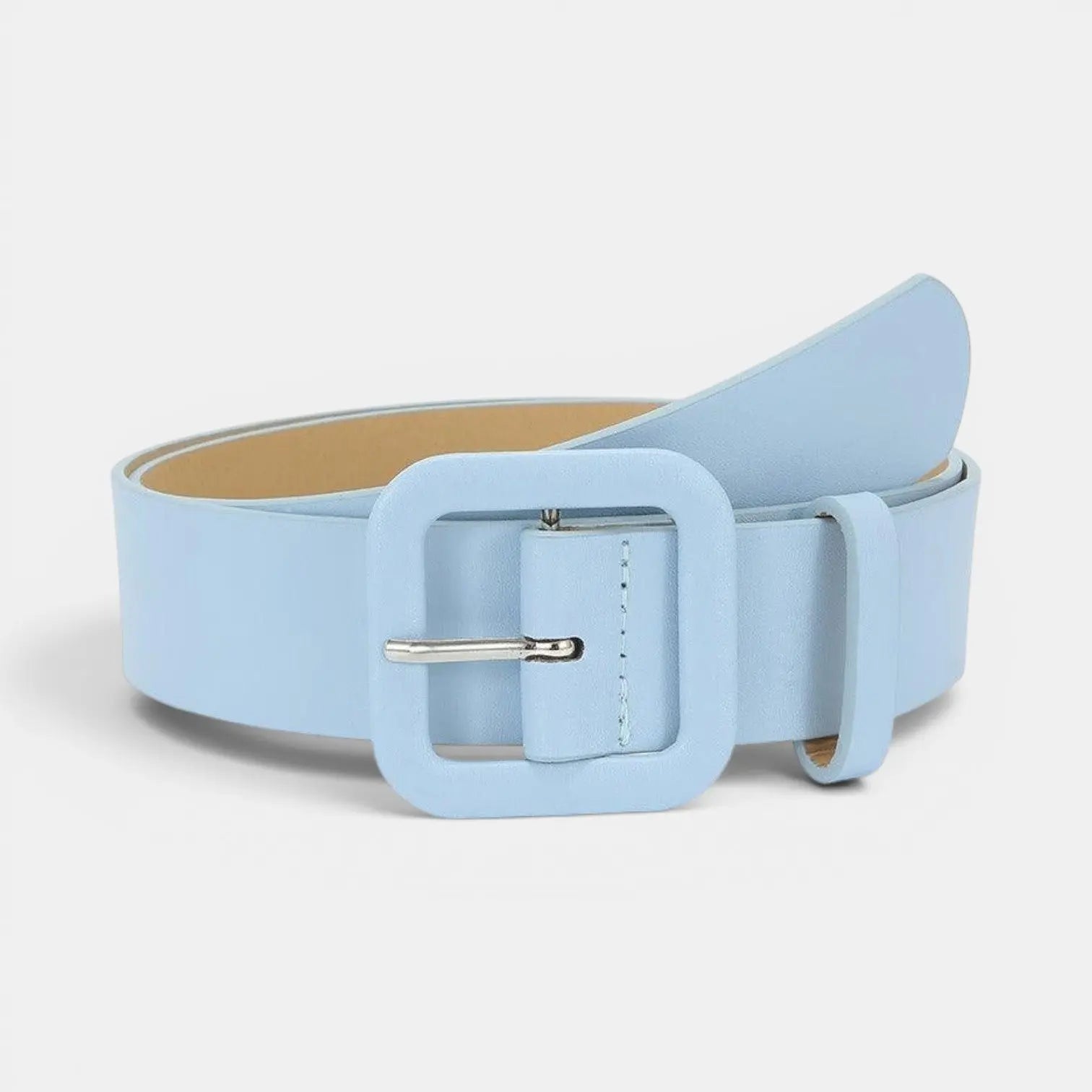 Ceinture Simili Vegan Femme Boucle Carrée Colorée | Teivox La Maison de la Ceinture