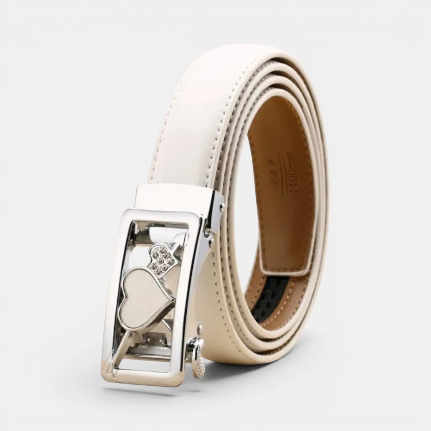 Ceinture Automatique Cuir Femme Boucle Décorative Strass | Zelvex La Maison de la Ceinture