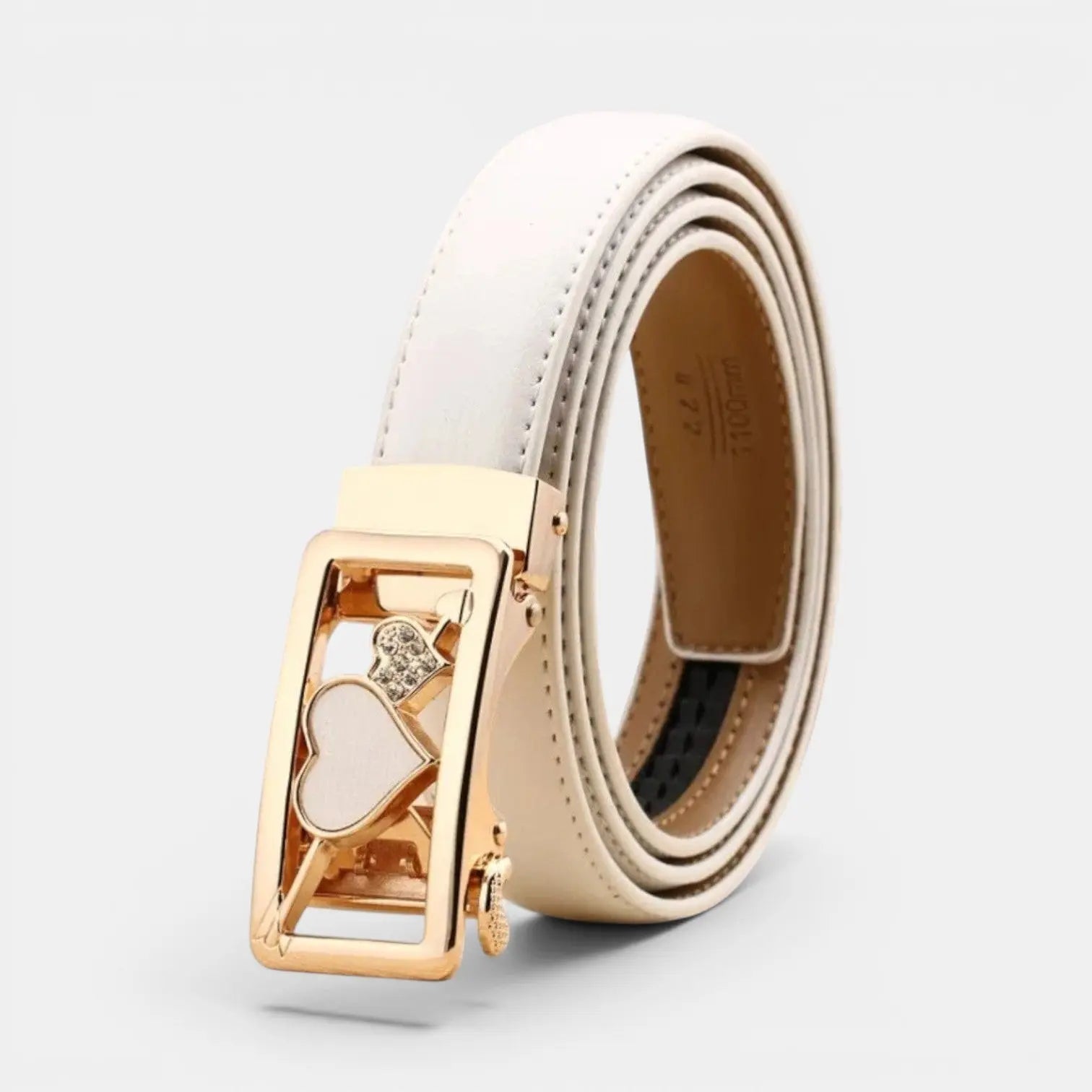 Ceinture Automatique Cuir Femme Boucle Décorative Strass | Zelvex La Maison de la Ceinture