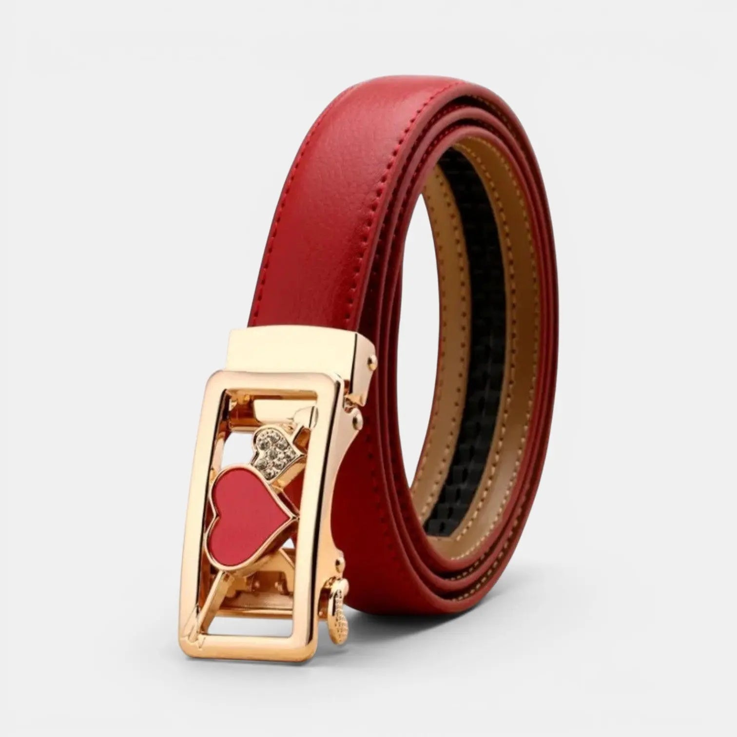 Ceinture Automatique Cuir Femme Boucle Décorative Strass | Zelvex La Maison de la Ceinture