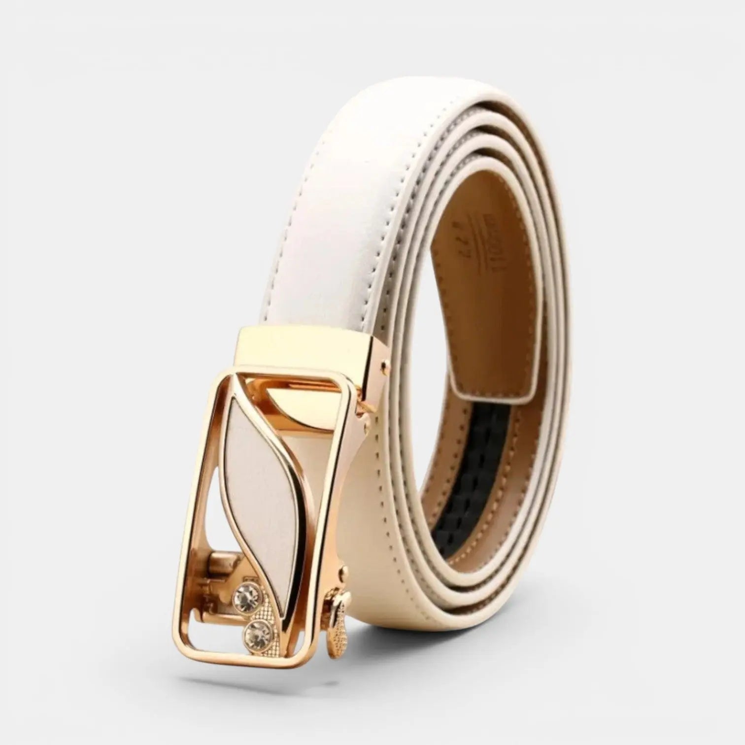 Ceinture Automatique Cuir Femme Boucle Décorative Strass | Zelvex La Maison de la Ceinture
