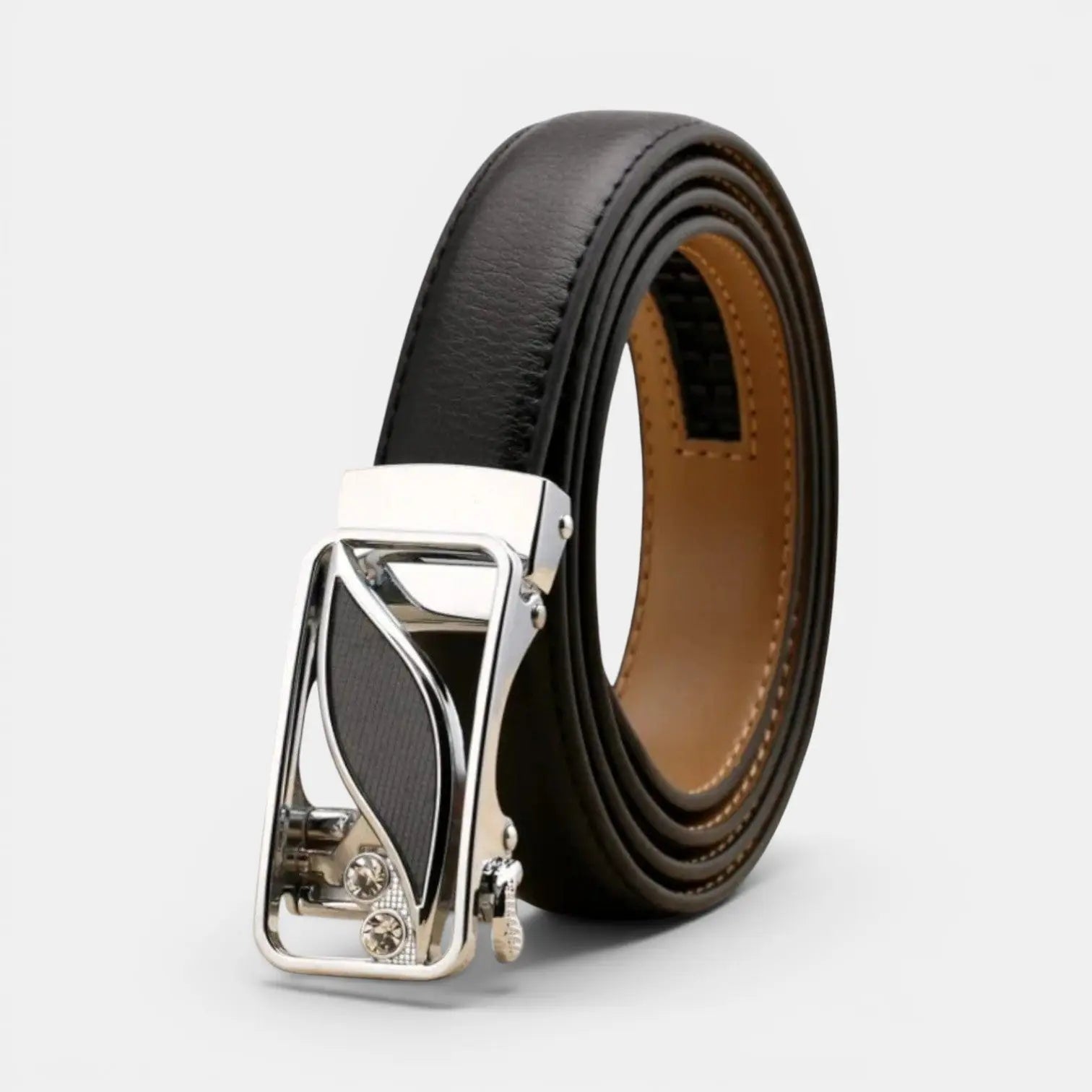 Ceinture Automatique Cuir Femme Boucle Décorative Strass | Zelvex La Maison de la Ceinture