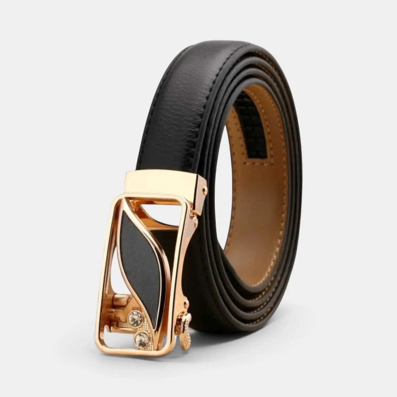Ceinture Automatique Cuir Femme Boucle Décorative Strass | Zelvex La Maison de la Ceinture