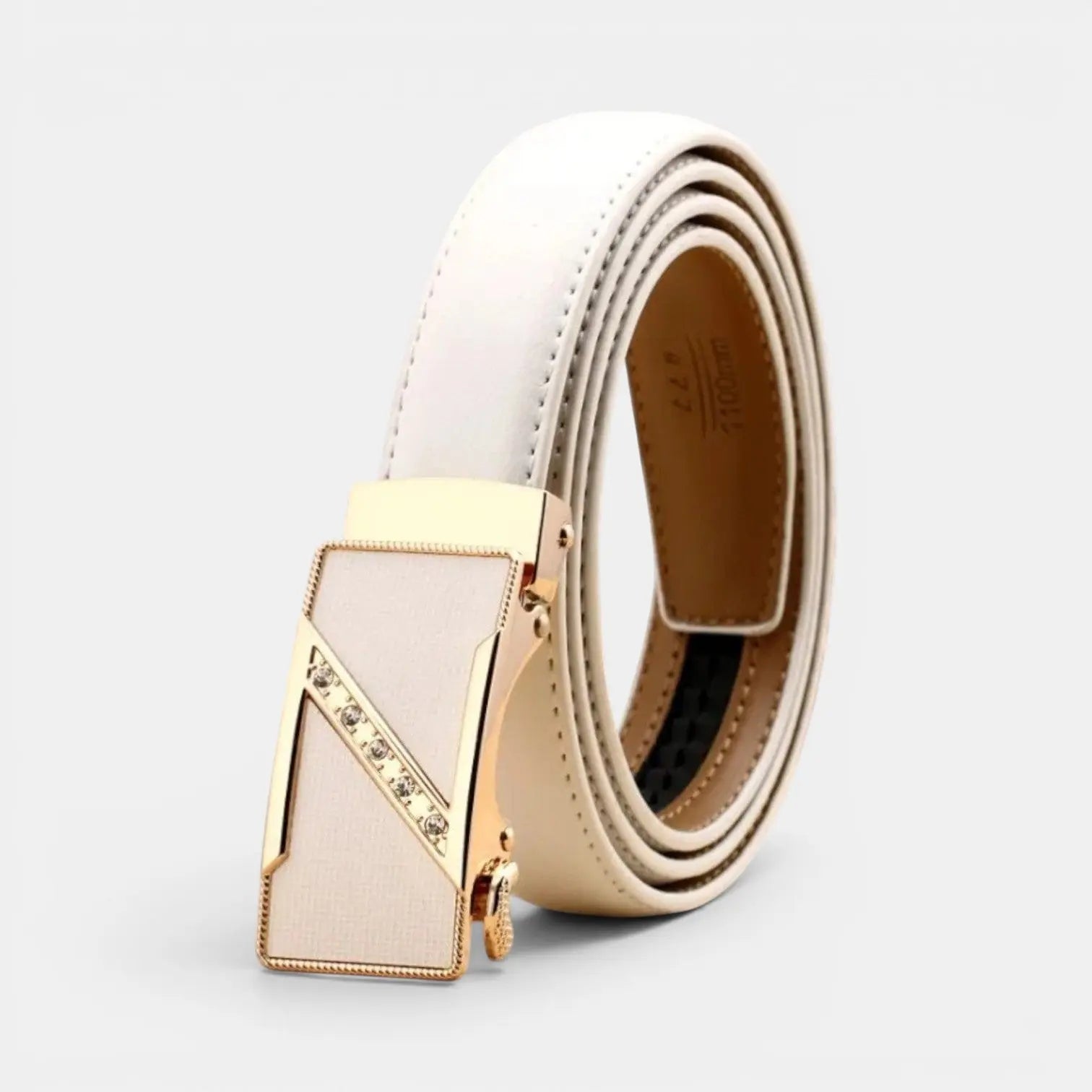 Ceinture Automatique Cuir Femme Boucle Décorative Strass | Zelvex La Maison de la Ceinture