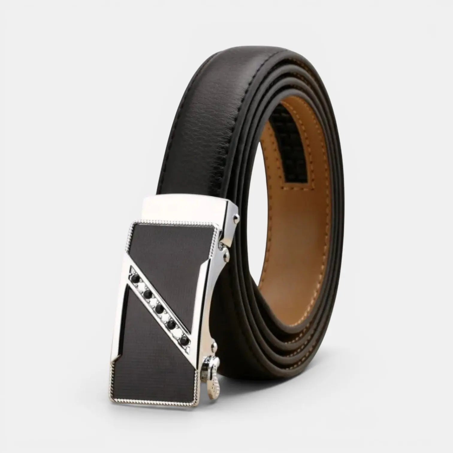 Ceinture Automatique Cuir Femme Boucle Décorative Strass | Zelvex La Maison de la Ceinture