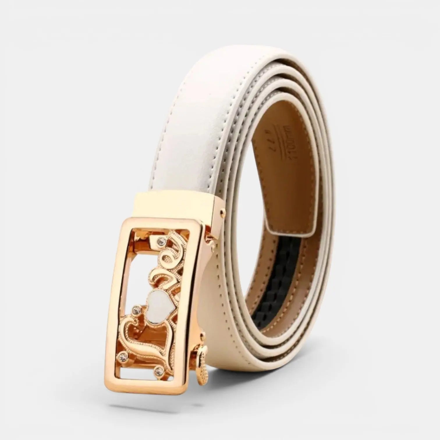 Ceinture Automatique Cuir Femme Boucle Décorative Strass | Zelvex La Maison de la Ceinture
