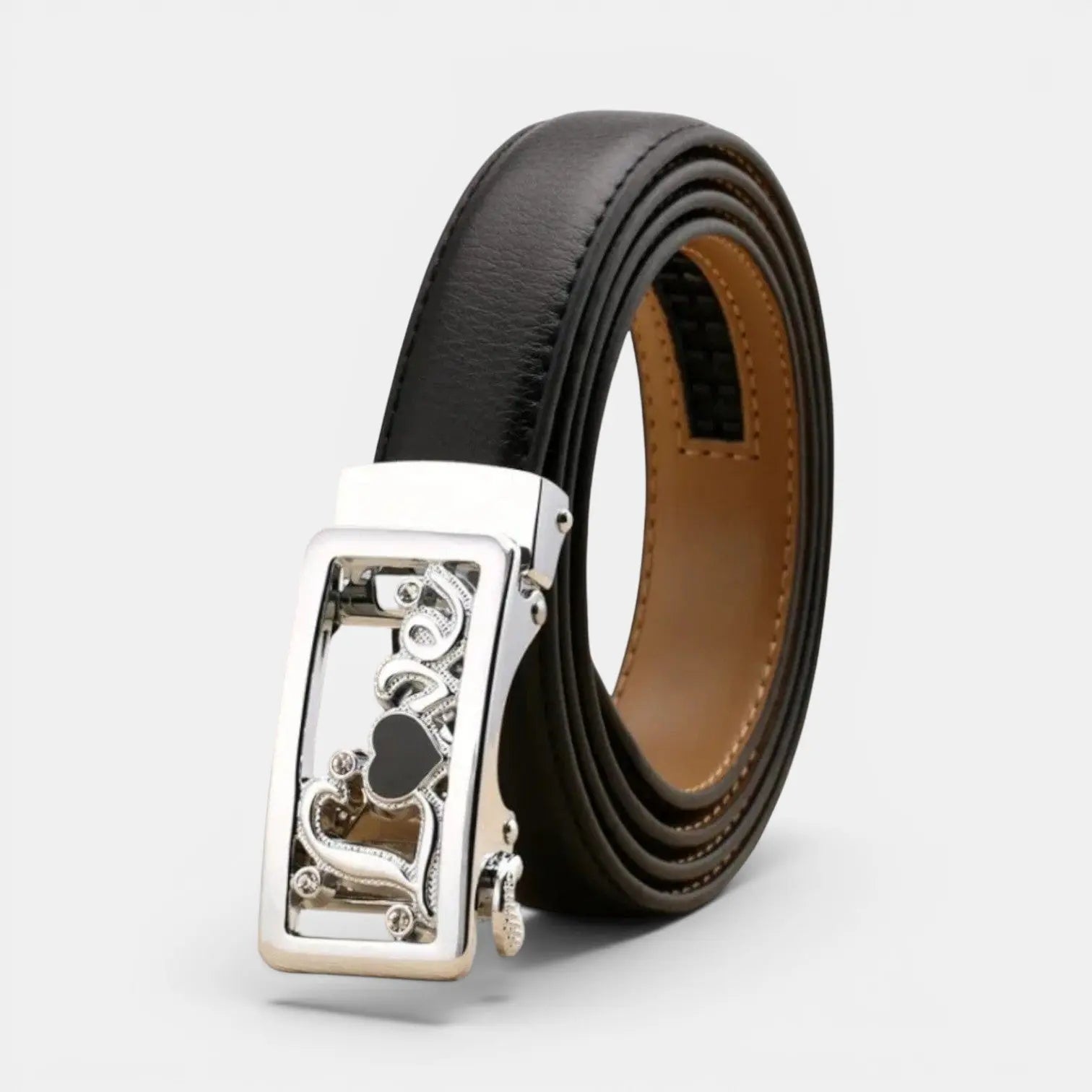Ceinture Automatique Cuir Femme Boucle Décorative Strass | Zelvex La Maison de la Ceinture
