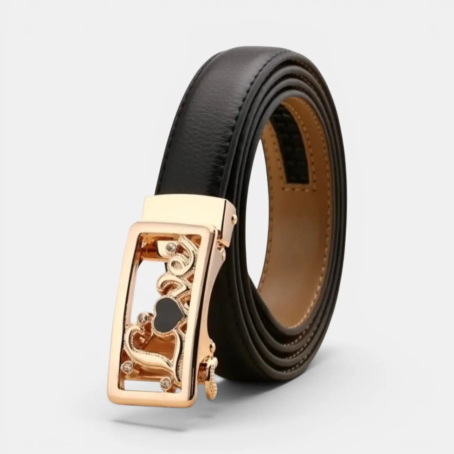 Ceinture Automatique Cuir Femme Boucle Décorative Strass | Zelvex La Maison de la Ceinture