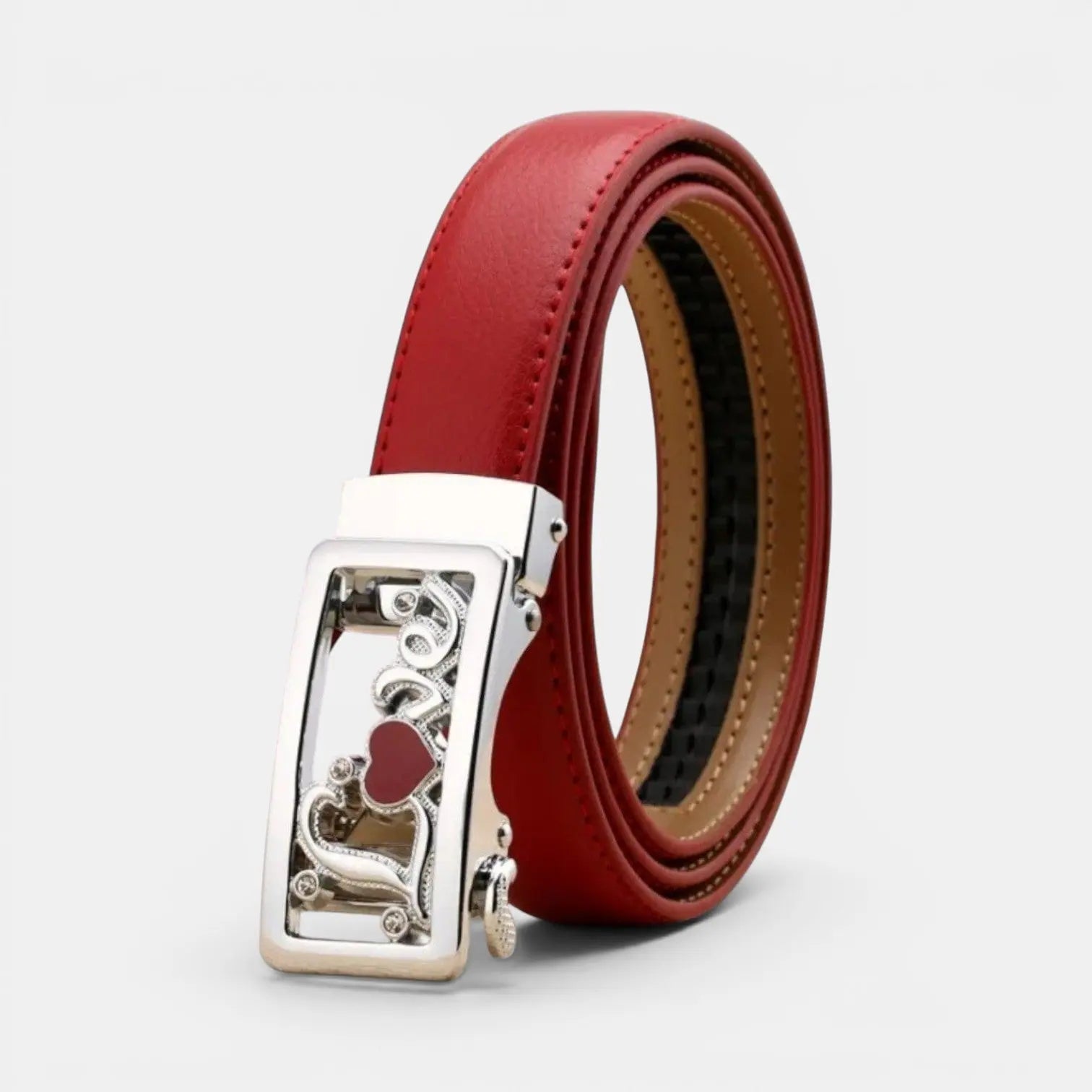 Ceinture Automatique Cuir Femme Boucle Décorative Strass | Zelvex La Maison de la Ceinture