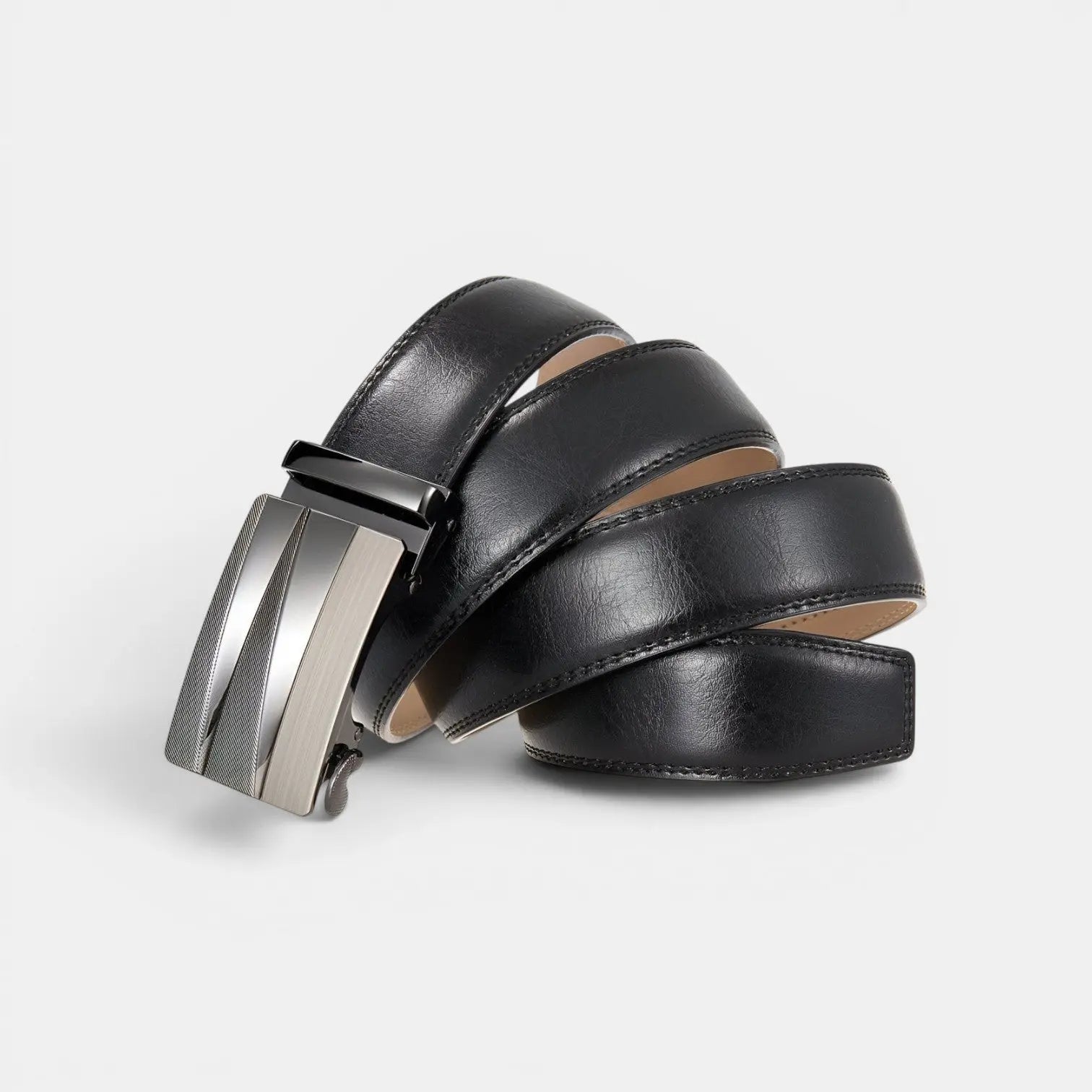 Ceinture Formelle Cuir Vieilli Boucle Automatique Homme | Strivar La Maison de la Ceinture