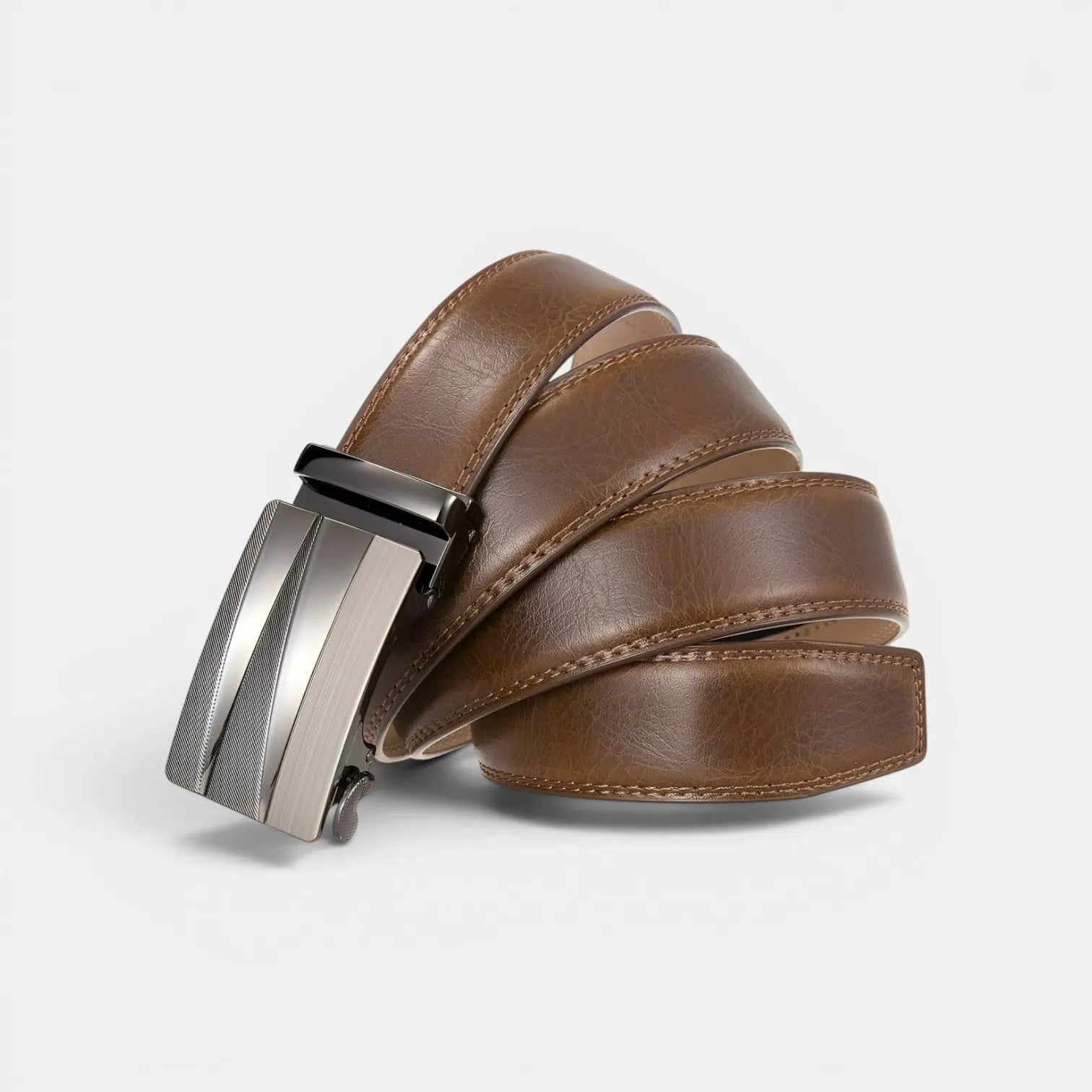 Ceinture Formelle Cuir Vieilli Boucle Automatique Homme | Strivar La Maison de la Ceinture