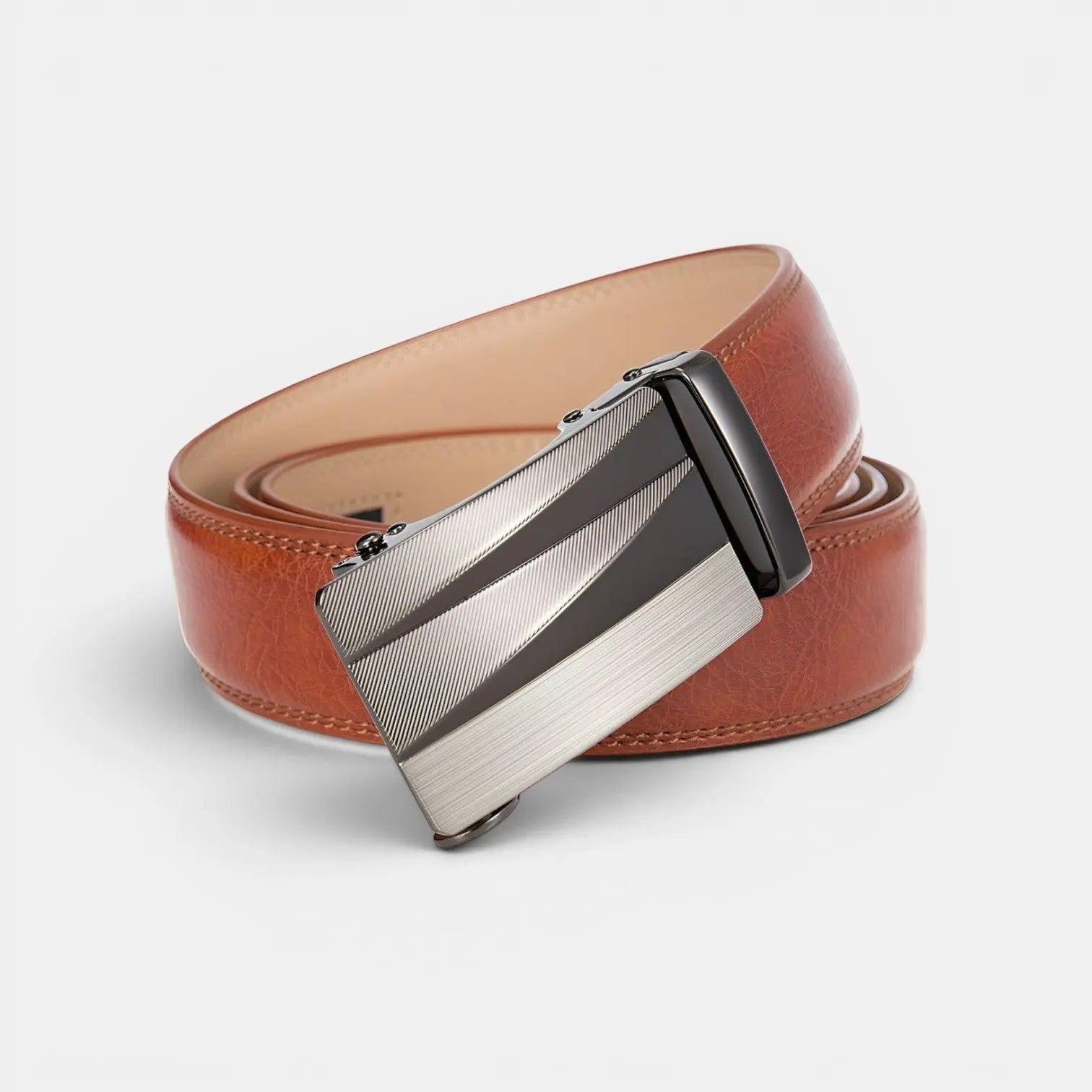 Ceinture Formelle Cuir Vieilli Boucle Automatique Homme | Strivar La Maison de la Ceinture