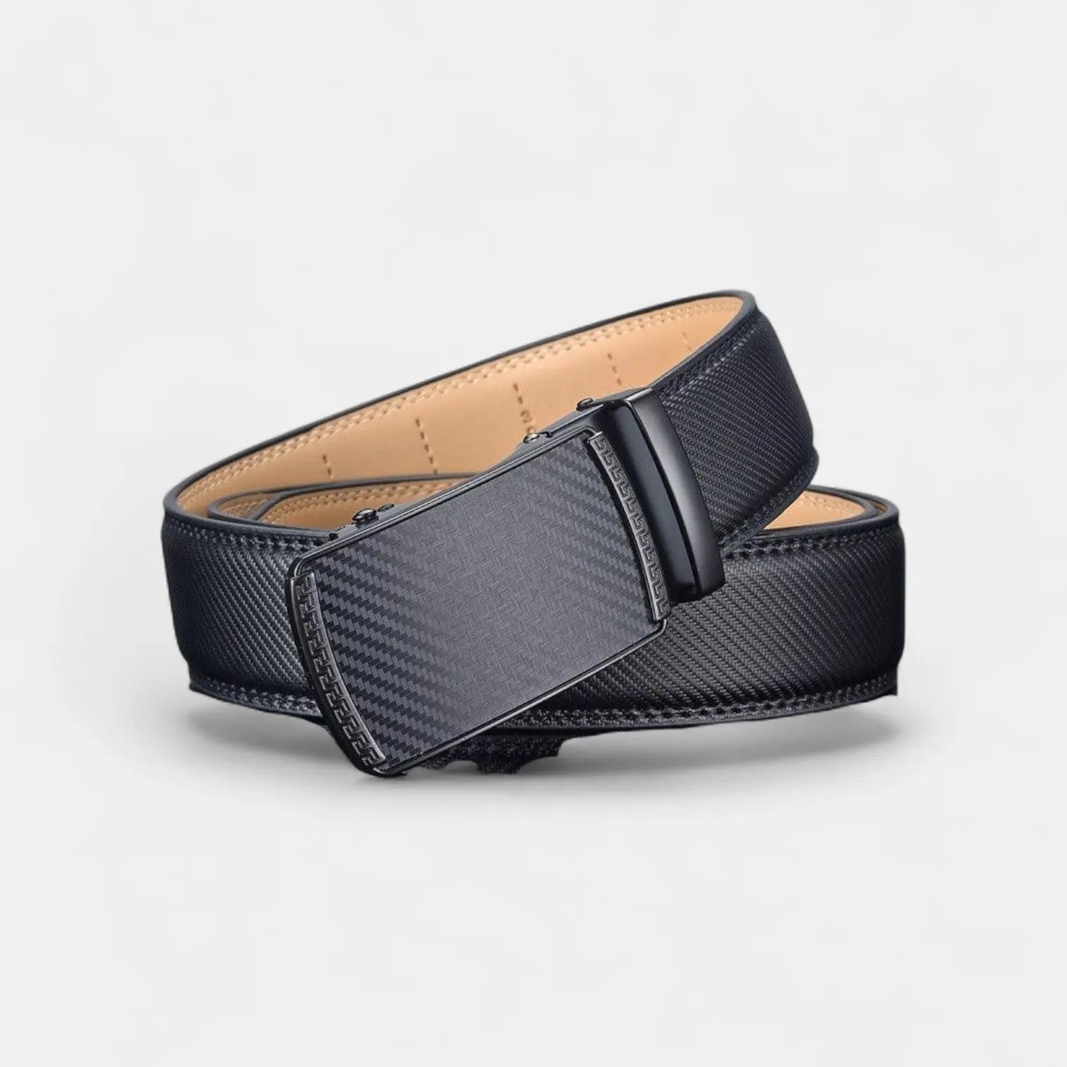Ceinture Cuir Homme Costume Boucle Automatique Noire | Folvex La Maison de la Ceinture