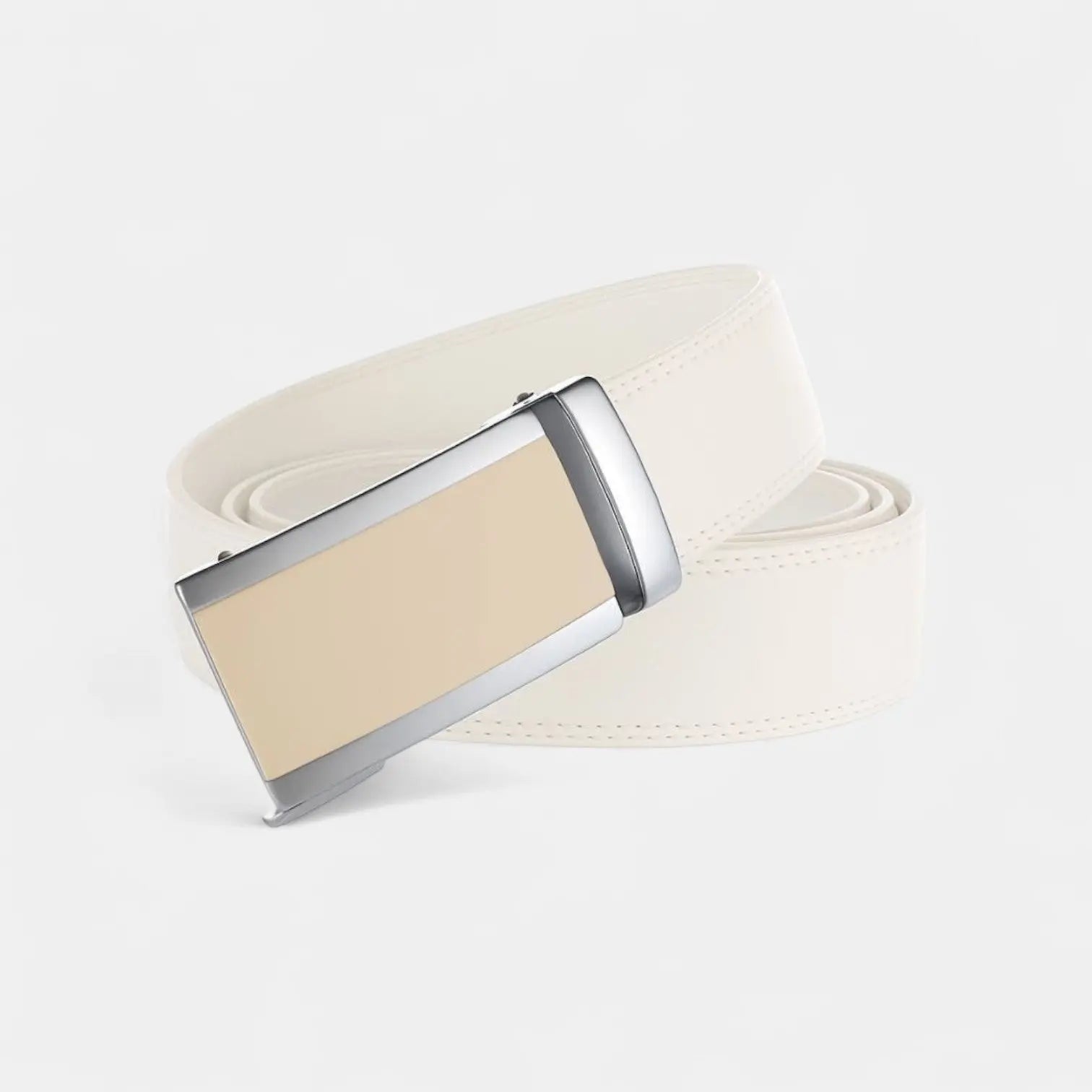 Ceinture Cuir Homme Costume Boucle Automatique Argentée | Veltax La Maison de la Ceinture