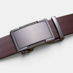 Ceinture Cuir Pleine Fleur Homme Boucle Automatique | Vantrel La Maison de la Ceinture