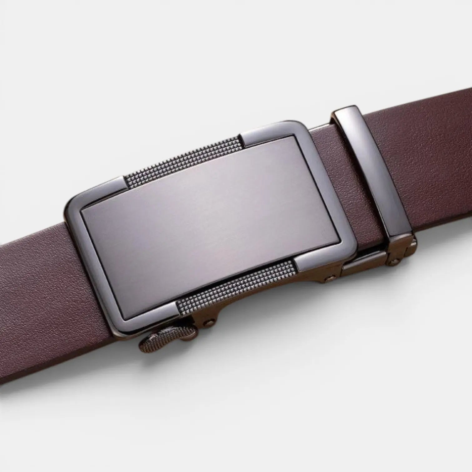 Ceinture Cuir Pleine Fleur Homme Boucle Automatique | Vantrel La Maison de la Ceinture