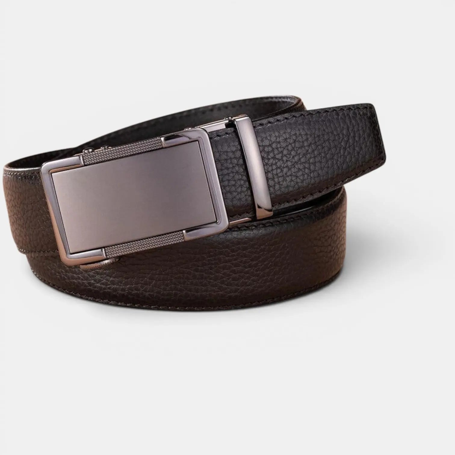 Ceinture Cuir Pleine Fleur Homme Boucle Automatique | Vantrel La Maison de la Ceinture