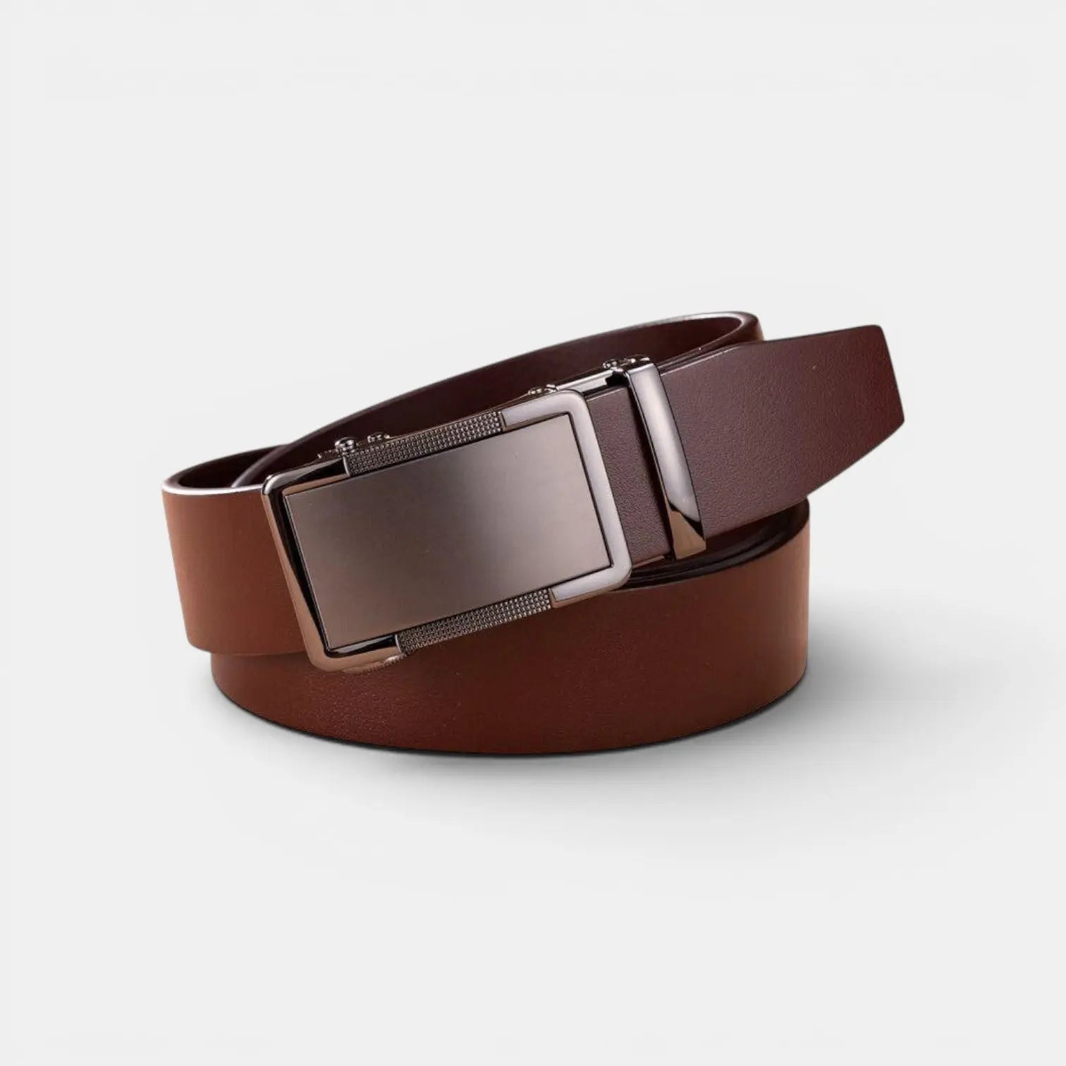 Ceinture Cuir Pleine Fleur Homme Boucle Automatique | Vantrel La Maison de la Ceinture