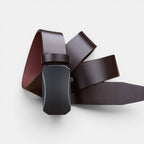 Ceinture Cuir Pleine Fleur Homme Boucle Automatique Noire | Vantor