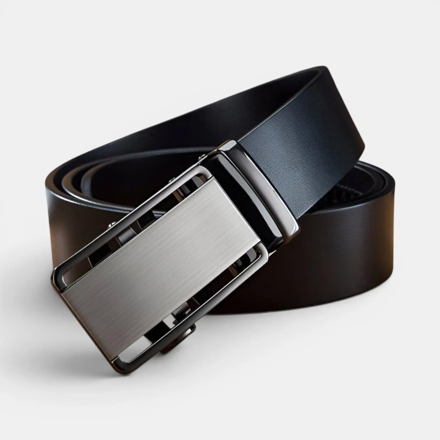 Ceinture Cuir Pleine Fleur Boucle Automatique Homme | Lucvox La Maison de la Ceinture