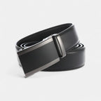 Ceinture Cuir Homme Costume Boucle Automatique Argentée | Veltax La Maison de la Ceinture