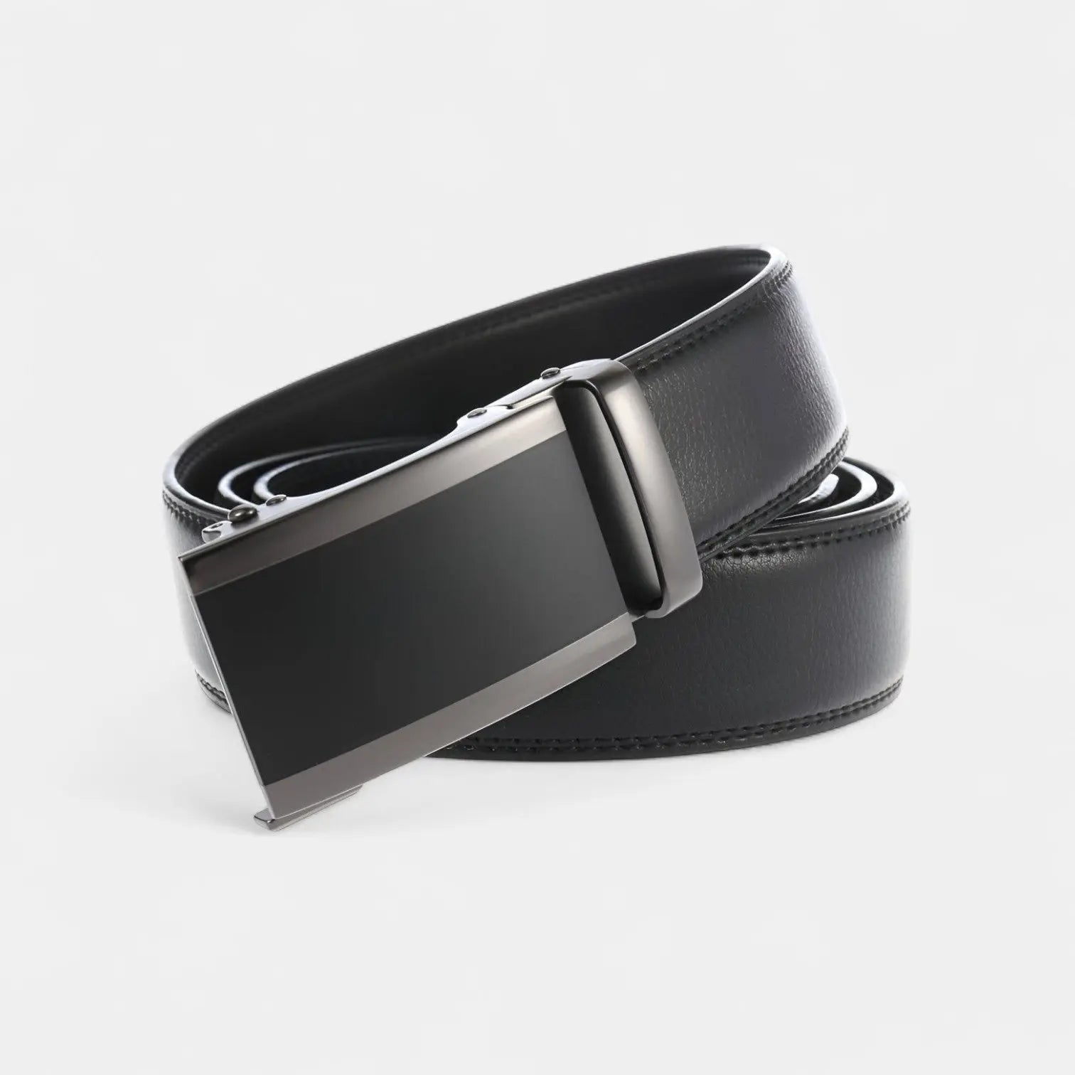 Ceinture Cuir Homme Costume Boucle Automatique Argentée | Veltax La Maison de la Ceinture