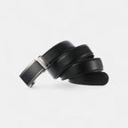 Ceinture Cuir Homme Costume Boucle Automatique Argentée | Veltax La Maison de la Ceinture