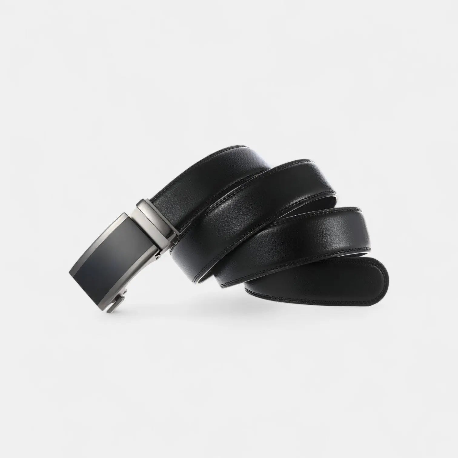 Ceinture Cuir Homme Costume Boucle Automatique Argentée | Veltax La Maison de la Ceinture