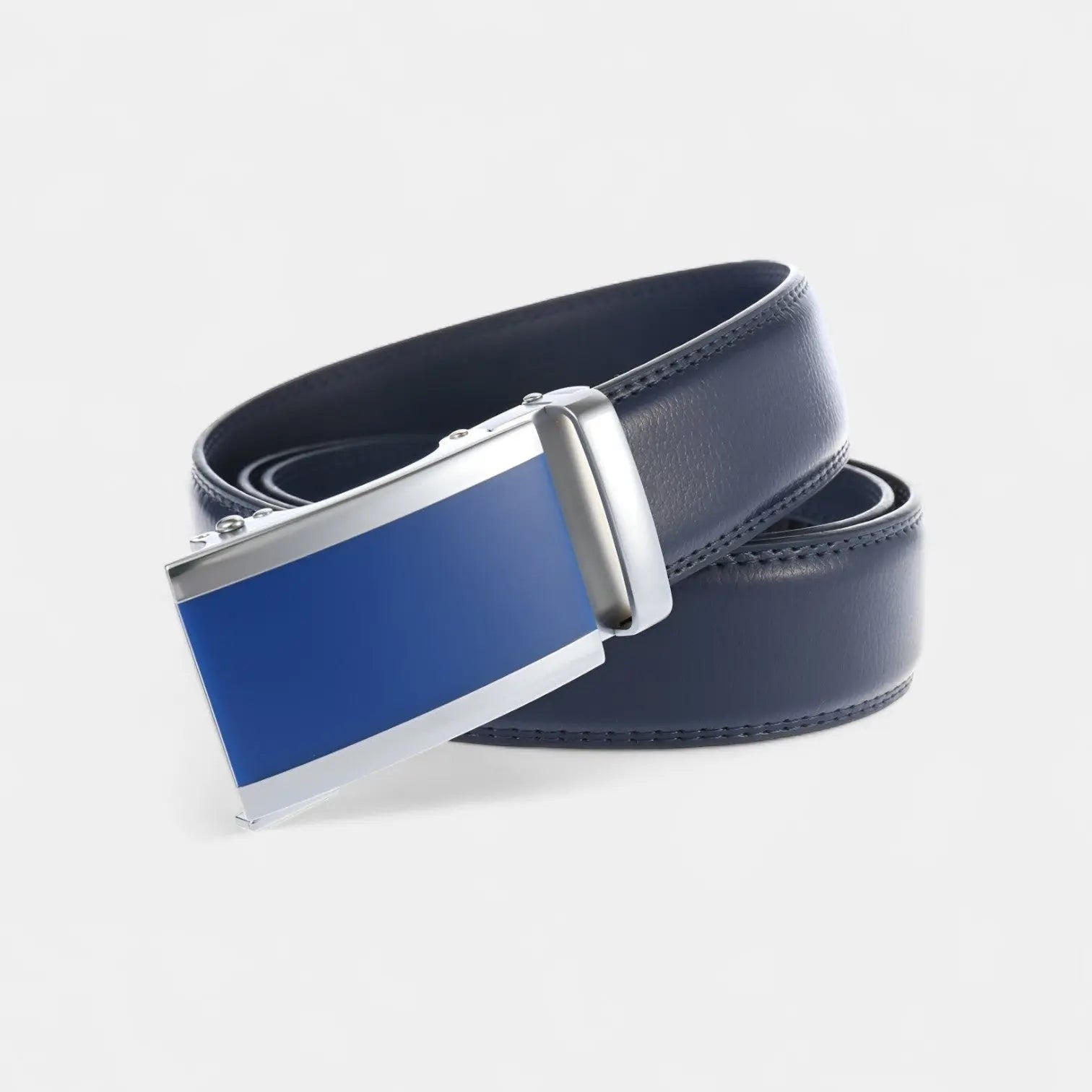 Ceinture Cuir Homme Costume Boucle Automatique Argentée | Veltax La Maison de la Ceinture