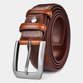 Ceinture Cuir Homme Costume Boucle Ardillon Argentée | Brevon La Maison de la Ceinture