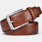Ceinture Cuir Homme Costume Boucle Ardillon Argentée | Brevon La Maison de la Ceinture