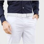 Ceinture Formelle Cuir Lisse Boucle Automatique Homme | Birvox La Maison de la Ceinture