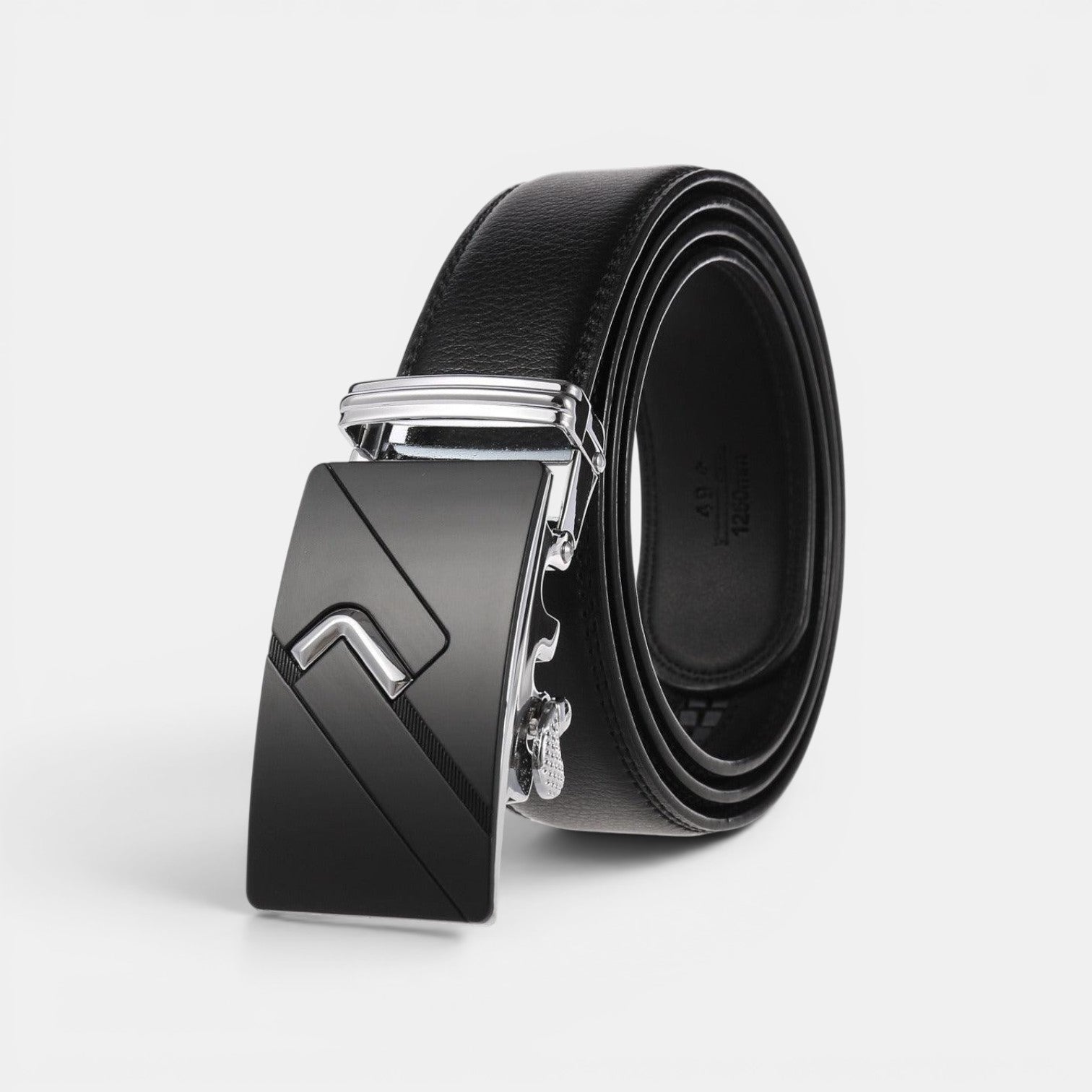 Ceinture Cuir Homme Boucle Automatique Costume Noire | Kelvarn