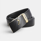 Ceinture Cuir Homme Boucle Automatique Costume Noire | Kelvarn