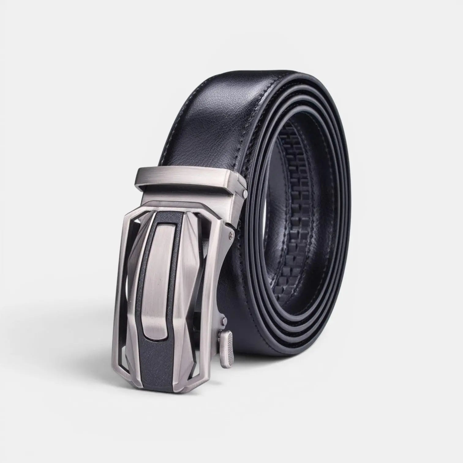 Ceinture Cuir Lisse Formelle Homme Boucle Automatique | Morvex La Maison de la Ceinture