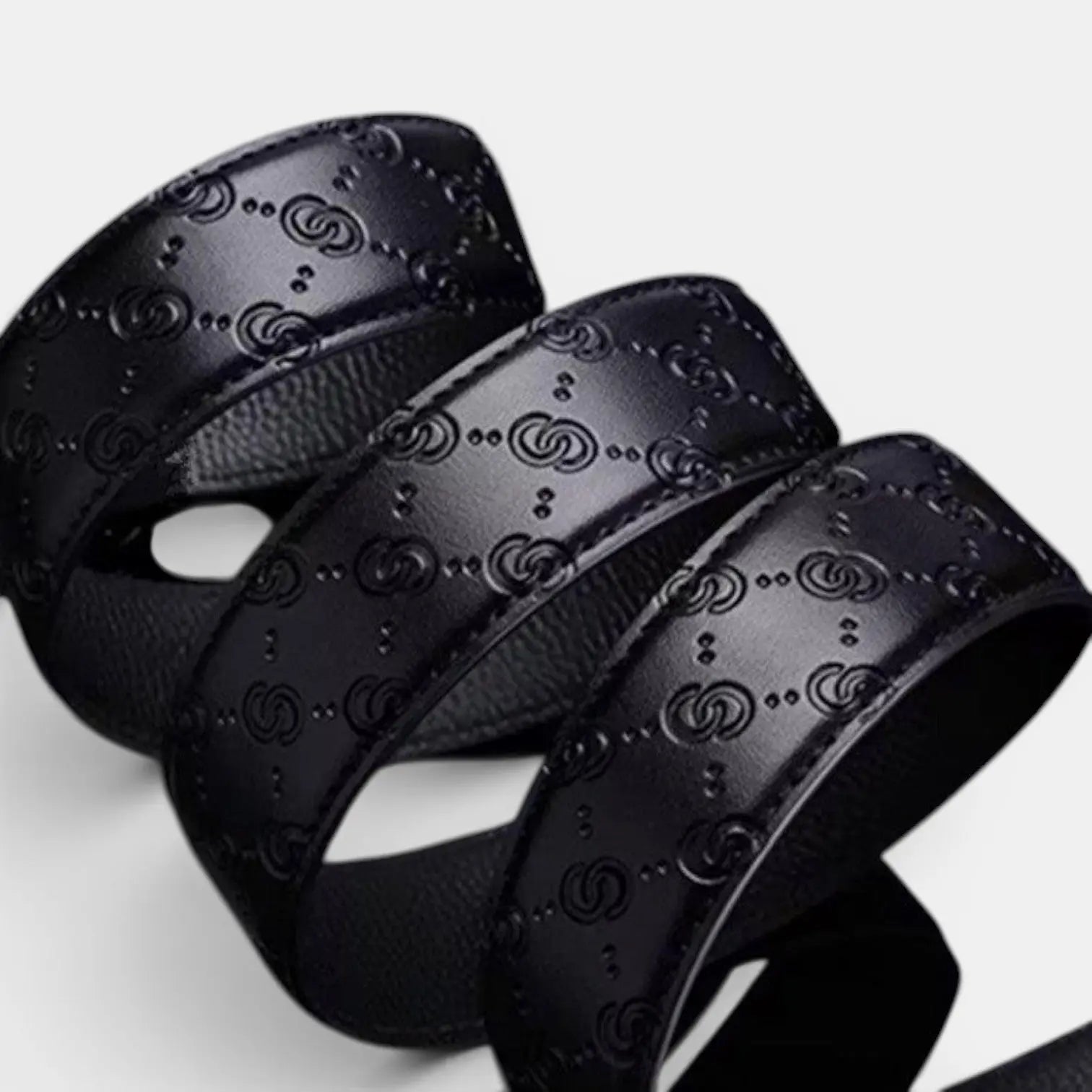 Ceinture Formelle Cuir Texturé Homme Boucle Automatique | Golvax La Maison de la Ceinture