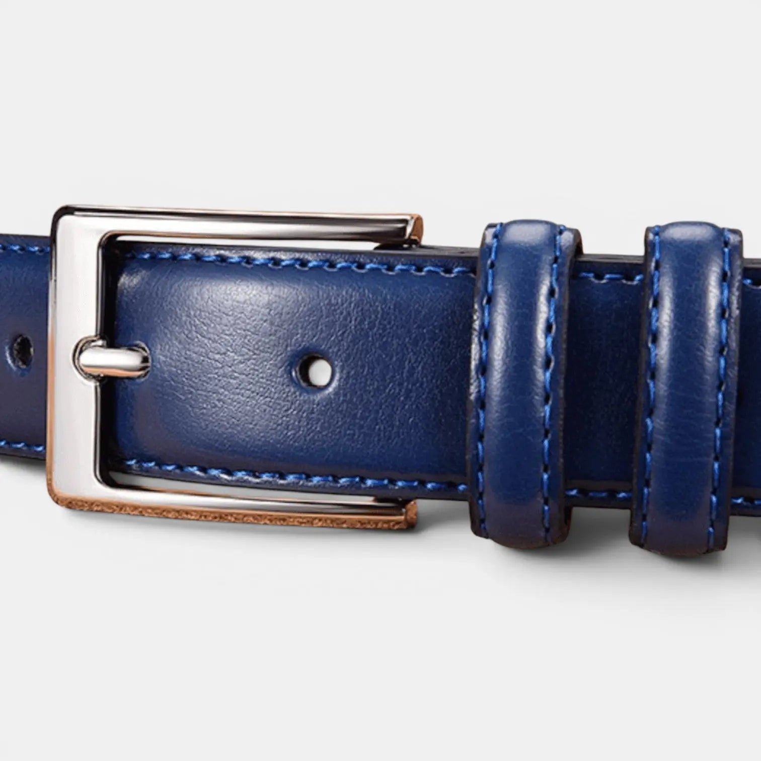Ceinture Cuir Homme Costume Ardillon Argentée Formelle | Bluvex La Maison de la Ceinture