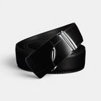 Ceinture Formelle Cuir Lisse Noire Boucle Automatique Homme | Kortex La Maison de la Ceinture