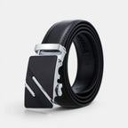 Ceinture Formelle Cuir Lisse Noire Boucle Automatique Homme | Kelvox La Maison de la Ceinture