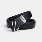 Ceinture Formelle Cuir Lisse Noire Boucle Automatique Homme | Kelvox La Maison de la Ceinture