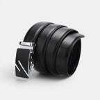 Ceinture Formelle Cuir Lisse Noire Boucle Automatique Homme | Kelvox La Maison de la Ceinture