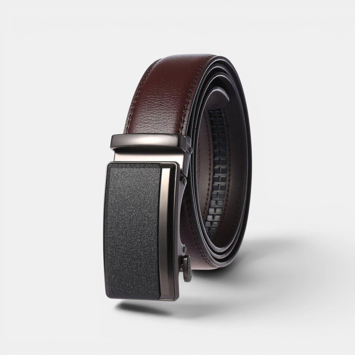 Ceinture Cuir Homme Boucle Automatique Marron | Vorkaën